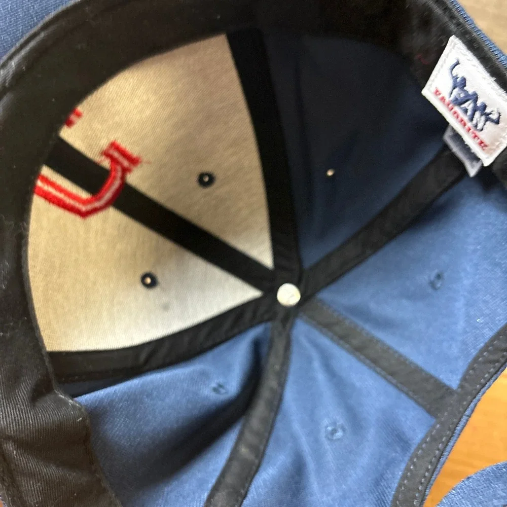 Cleveland Indians‎ Hat Cap Strap Back Blue Red Plain Logo MLB Baseball